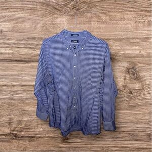Chaps Men's Blue Checkered Shirt XXL